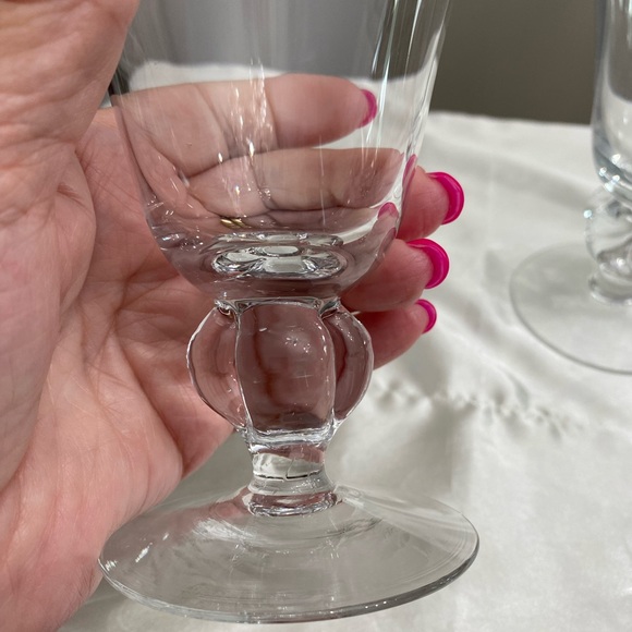 SET OF 3 BLANKA BY MALERAS SWEDEN CRYSTAL WATER GOBLETS - Picture 6 of 10